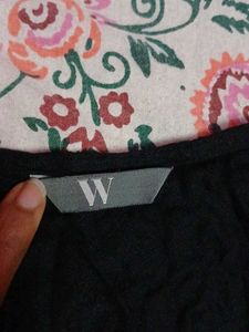 Embroidered Black Tunic midi dress