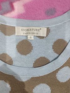 Striped &amp; Polka Dot Woolen Top