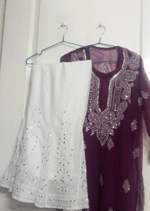 Lakhnawi Plazo Suit
