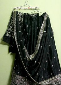 New/Unused Embroiderd Semi Stitched Lehnga Set