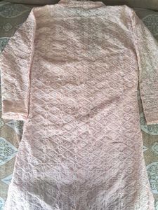 Pink Embroidered Kurta