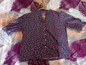 Floral Button Up Top