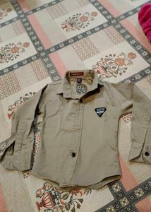 Boys&#39; White Slim Fit Button-Down Shirt