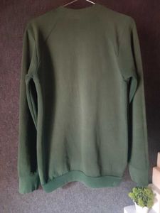 Olive Green Pullover Sweatshirt