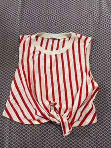 Zara Crop Knot Top