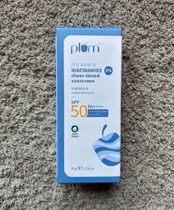 Plum Rice Water Tinted Sunscreen