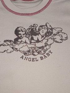 Angel Baby Graphic Crop Tee