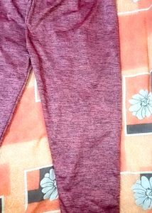 Knee Length Pants Shinny Material
