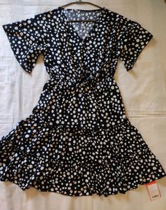 Urbanic  A-Line Polka Black dress