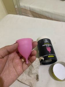Pee Safe Reusable Menstrual Cup in Medium size.
