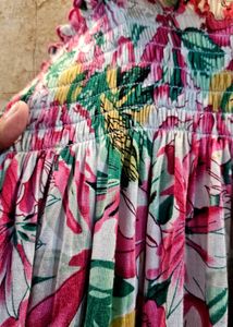 &#34;🌸 Tropical Floral Maxi Dress – Perfect for Beach