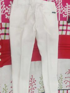 White Casual Pants