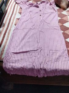 Striped Pink Kurta