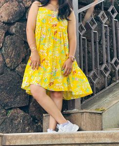 Yellow Floral Sundress