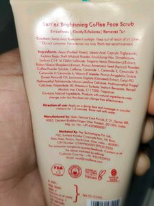 Caffeine Coffee Face Scrub