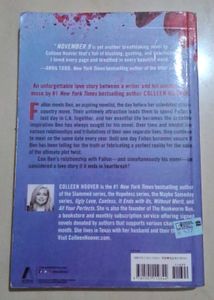 November 9 by Colleen Hoover