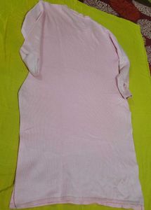 Pink Knitted women's kurti