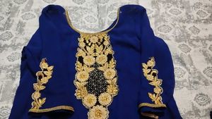 Party Wear Embroidered Suit With Dupatta 💙