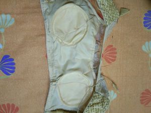 Women Golden Padded Crop Top
