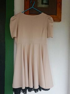 Pale Pink Dress with Pearl Detail
