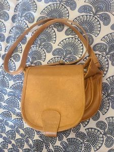 Vintage Leather Saddle Bag