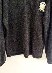 Gray V-Neck Sweater