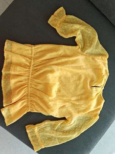 Yellow Swiss Girl Top