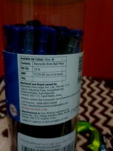 Reynolds Brite Pen 20 Blue And 4 Black Elkos