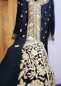 Black Kashmiri Work Kurti