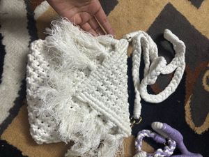 Handmade Macrame Sling With Detachable Straps
