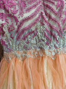 Party Wear Gown, Bust 32, Length 46 With Margin