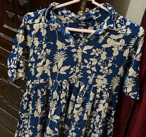 Floral Blue Dress