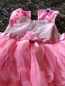 Pink Tulle Flower Girl Dress