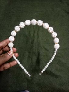 Pearl Headpand And Rose