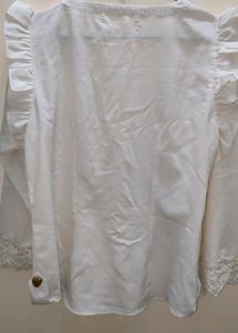 White Embroidered Top