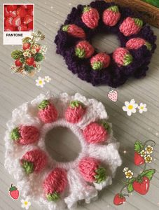 Strawberry Scrunchie (set of 2)