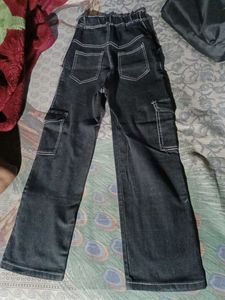 Black Wide Leg Cargo Pants