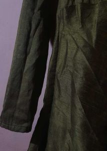Green Shiny Fabric