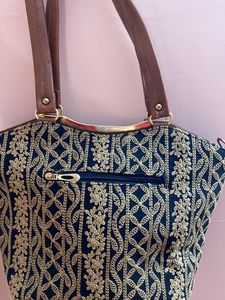 Black Embroidered Bag