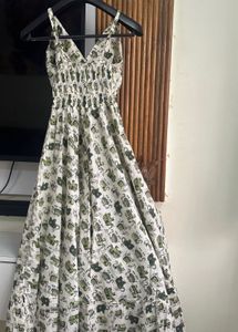 Elephant Print Maxi Sundress, Size 34 to 36