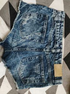 Denim Distressed Shorts