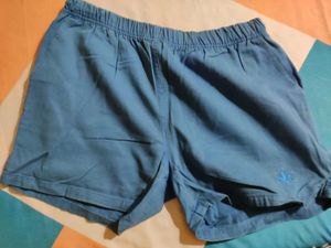 Blue Casual Shorts