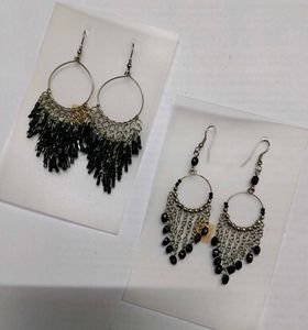 Chic Beaded Hoop Earrings Combo