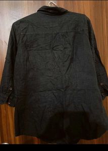 BARE Black Denim Tunic Shirt