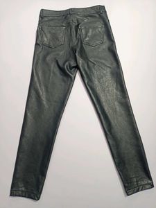 Black Faux Leather Skinny Pants