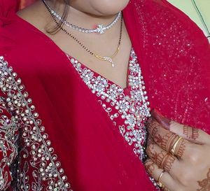 Red Embellished Lehenga Saree Xxl Size