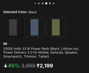 Xiaomi Power Bank 20000 mah
