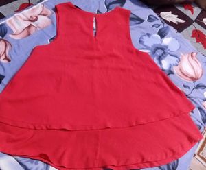 Red Sleeveless Top