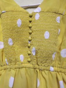 Yellow Polka Dot Dress