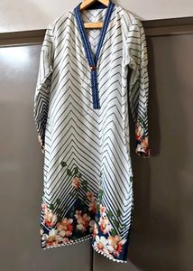 Striped Floral Kurta set